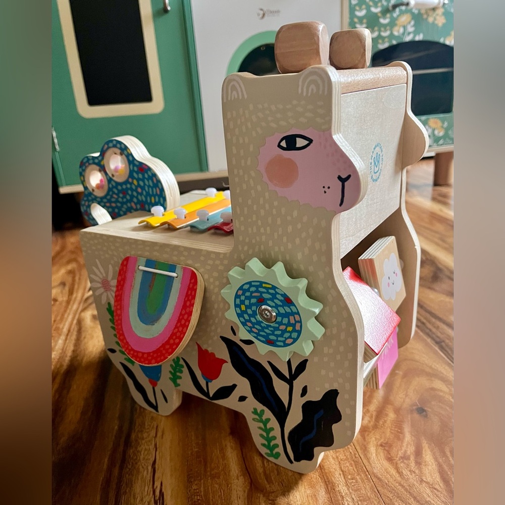 Manhattan Toy Company Musical Wooden Llama for Babies & Toddlers
